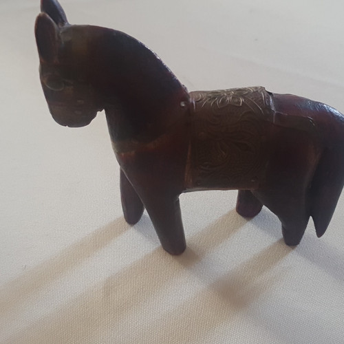 Pferd holzfigur mit - pferd,