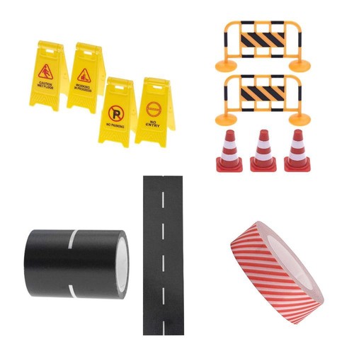 Miniatur absperrung baustelle - miniatur,